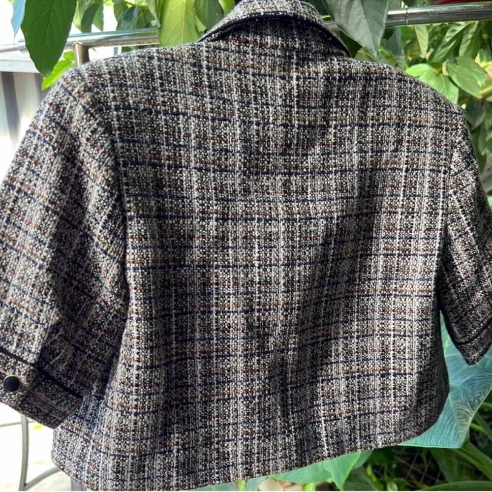 Sandro tweed cropped blazer - Picture 2 of 4